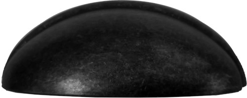 Χούφτα συρταριών 76 χιλιοστών μαύρη